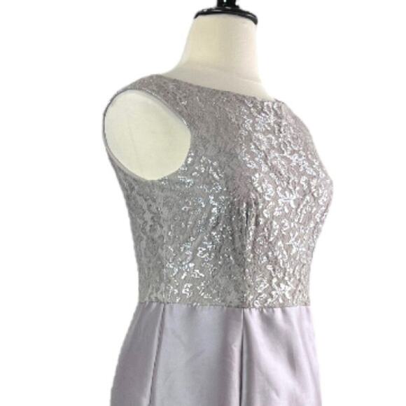 Ignite Evenings Ballgown Sequin Lace Satin Sleeveless Floor Length Women Size 16 - Picture 6 of 13